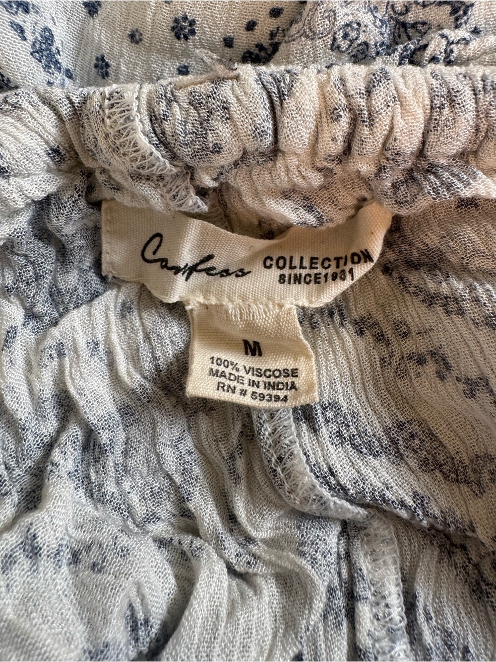 Confess Collection White & Blue Ruffle Off The Shoulder Sundress - Picture 8 of 8